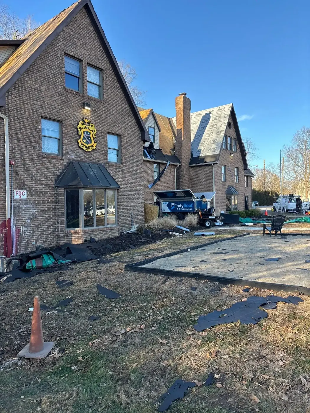 Commercial roof inspection documented in Cambridge City